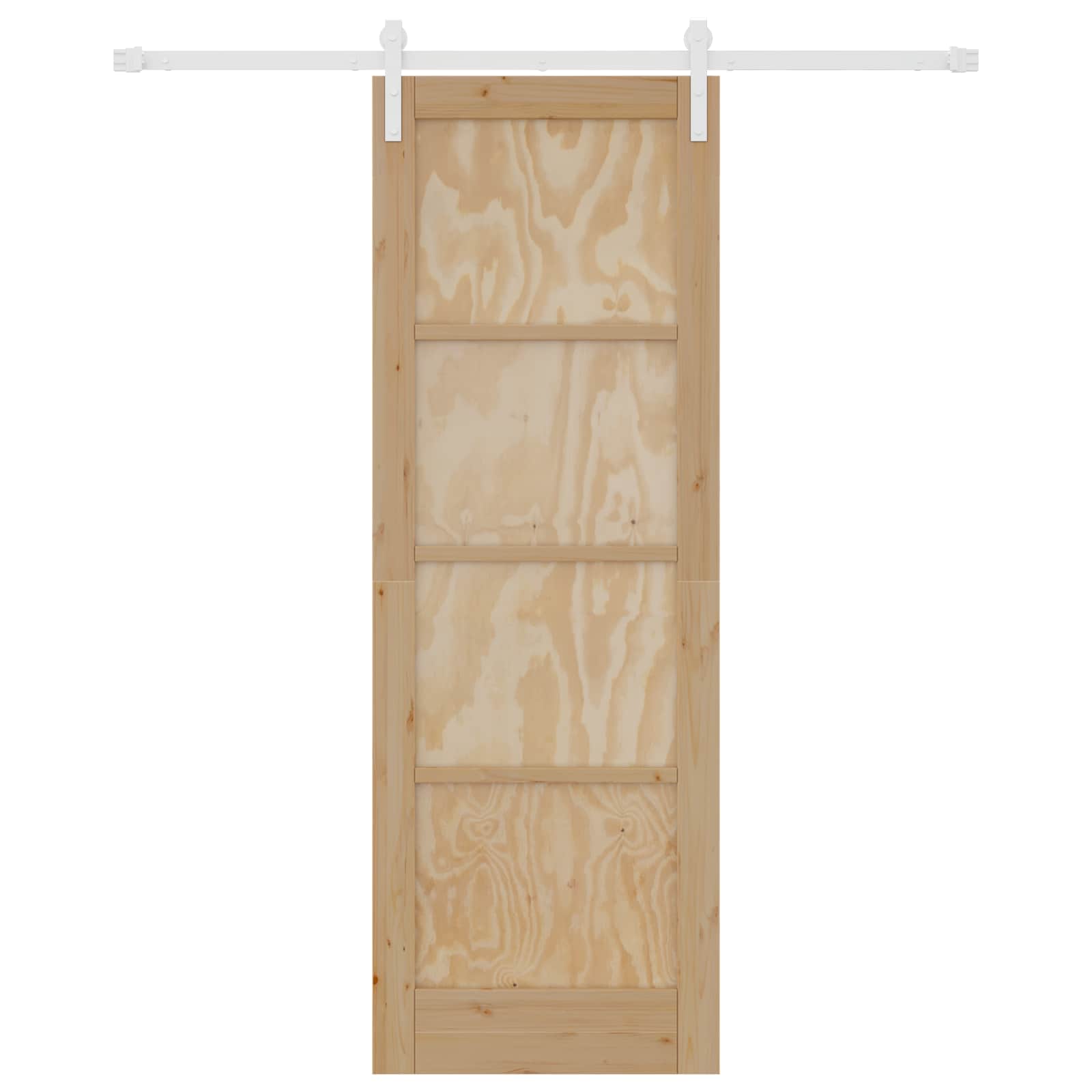 Schuifdeur Natuurlijk en Wit 73,5 x 211 cm Massief grenenhout
