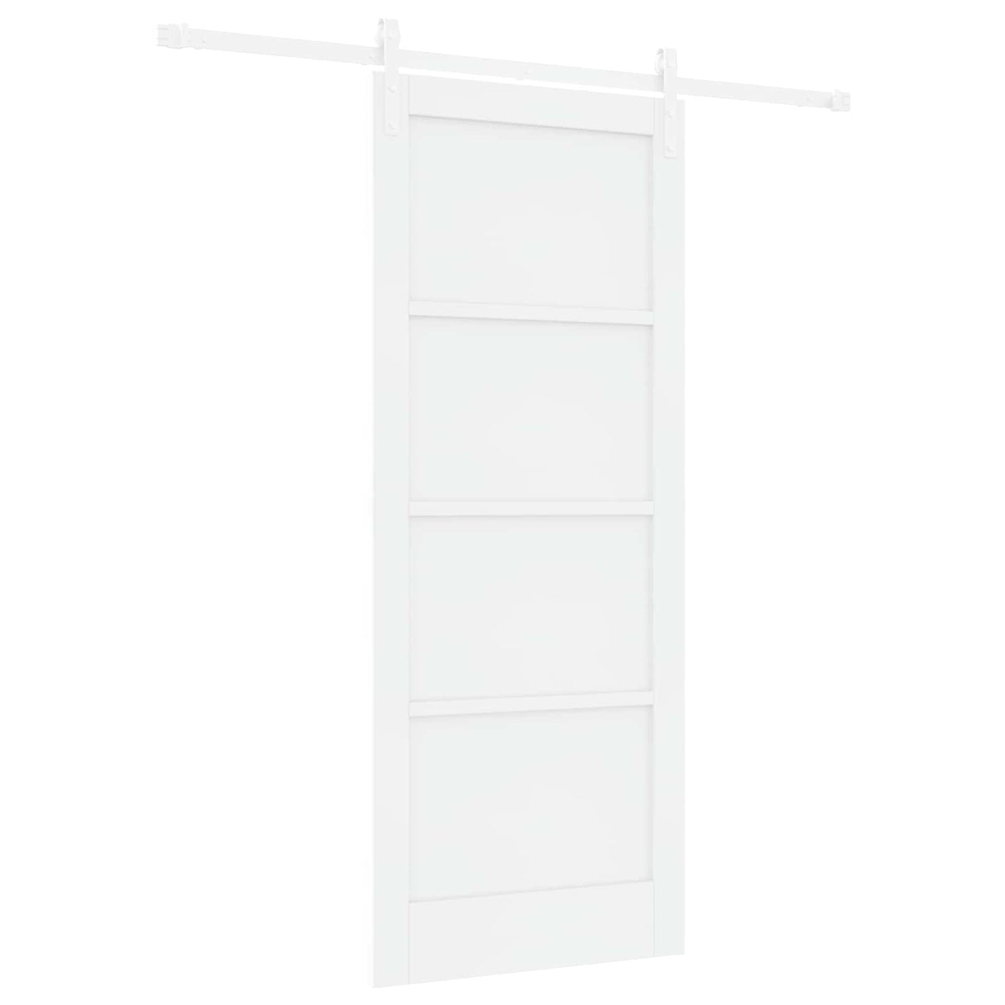 Schuifdeur Wit 83 x 202 cm Massief grenenhout