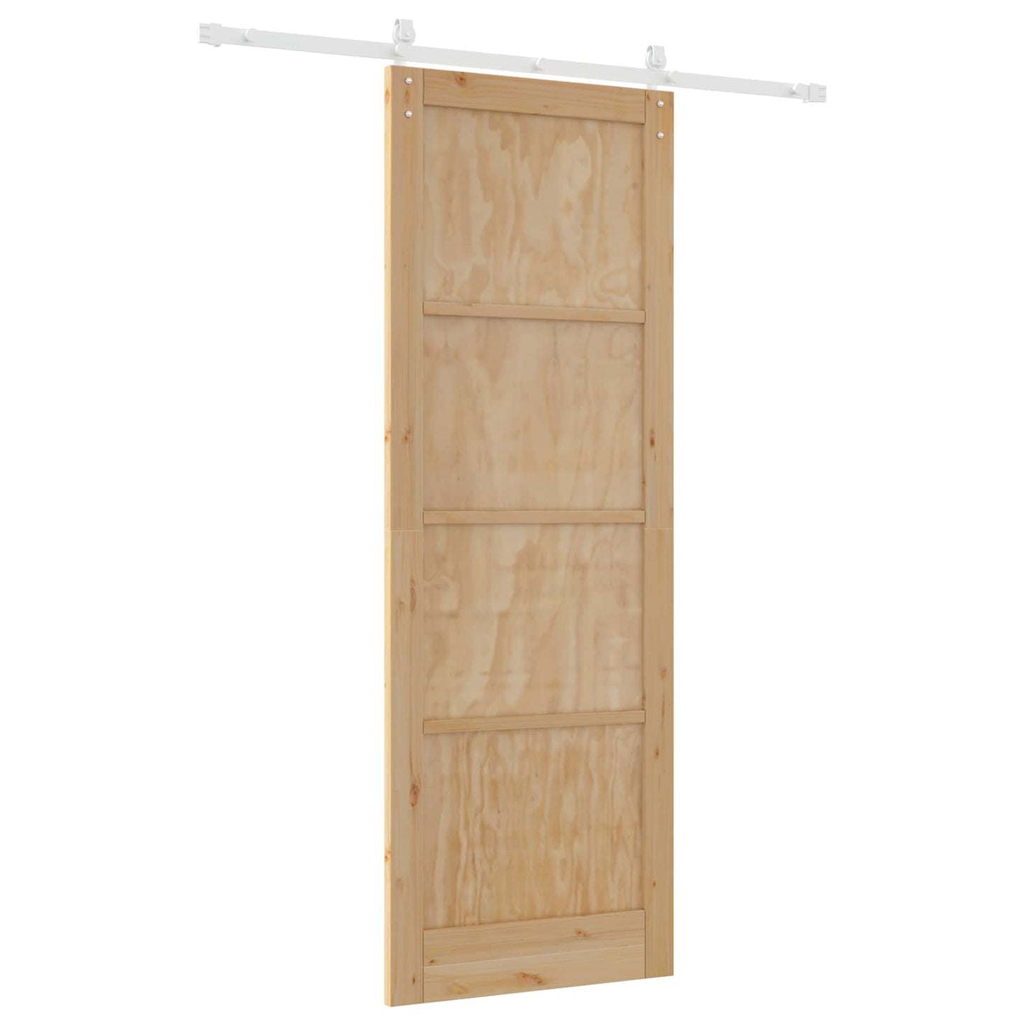 Schuifdeur Natuurlijk en Wit 83 x 232 cm Massief grenenhout