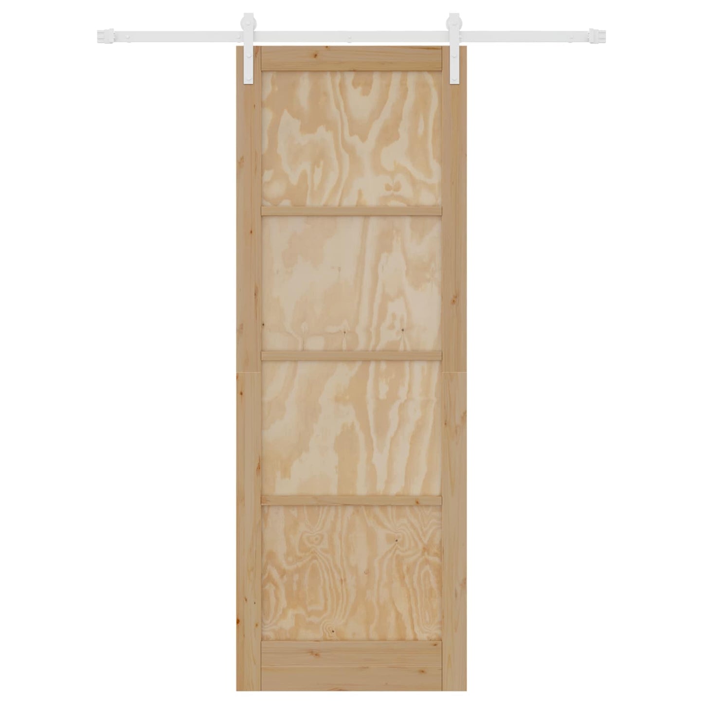 Schuifdeur Natuurlijk en Wit 83 x 232 cm Massief grenenhout
