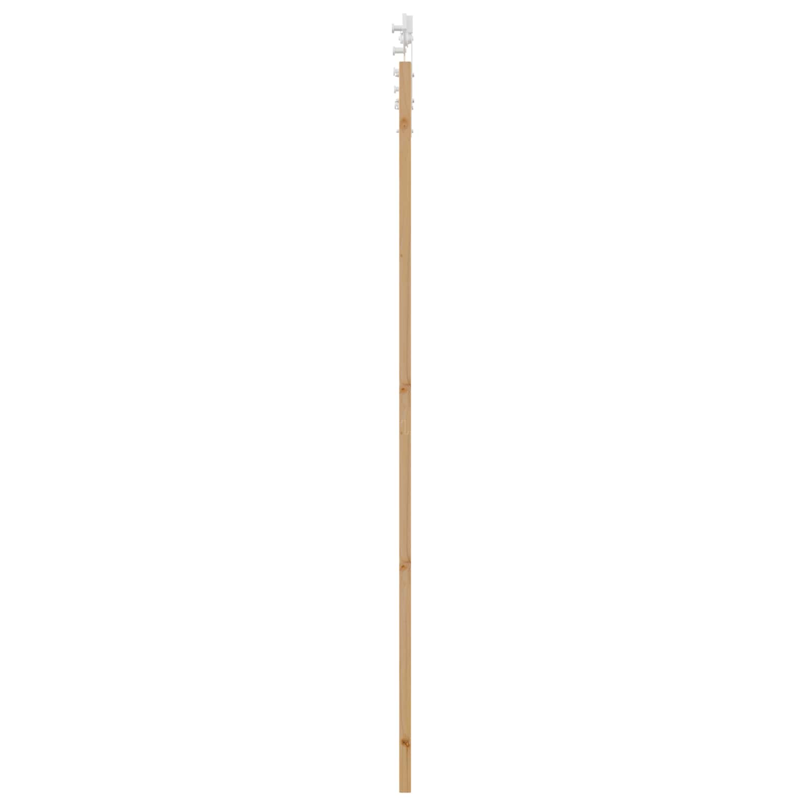 Schuifdeur Natuurlijk en Wit 83 x 232 cm Massief grenenhout
