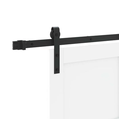 Schuifdeur Wit 83 x 232 cm Massief grenenhout