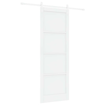 Schuifdeur Wit 83 x 232 cm Massief grenenhout