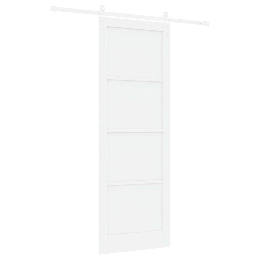 Schuifdeur Wit 83 x 232 cm Massief grenenhout