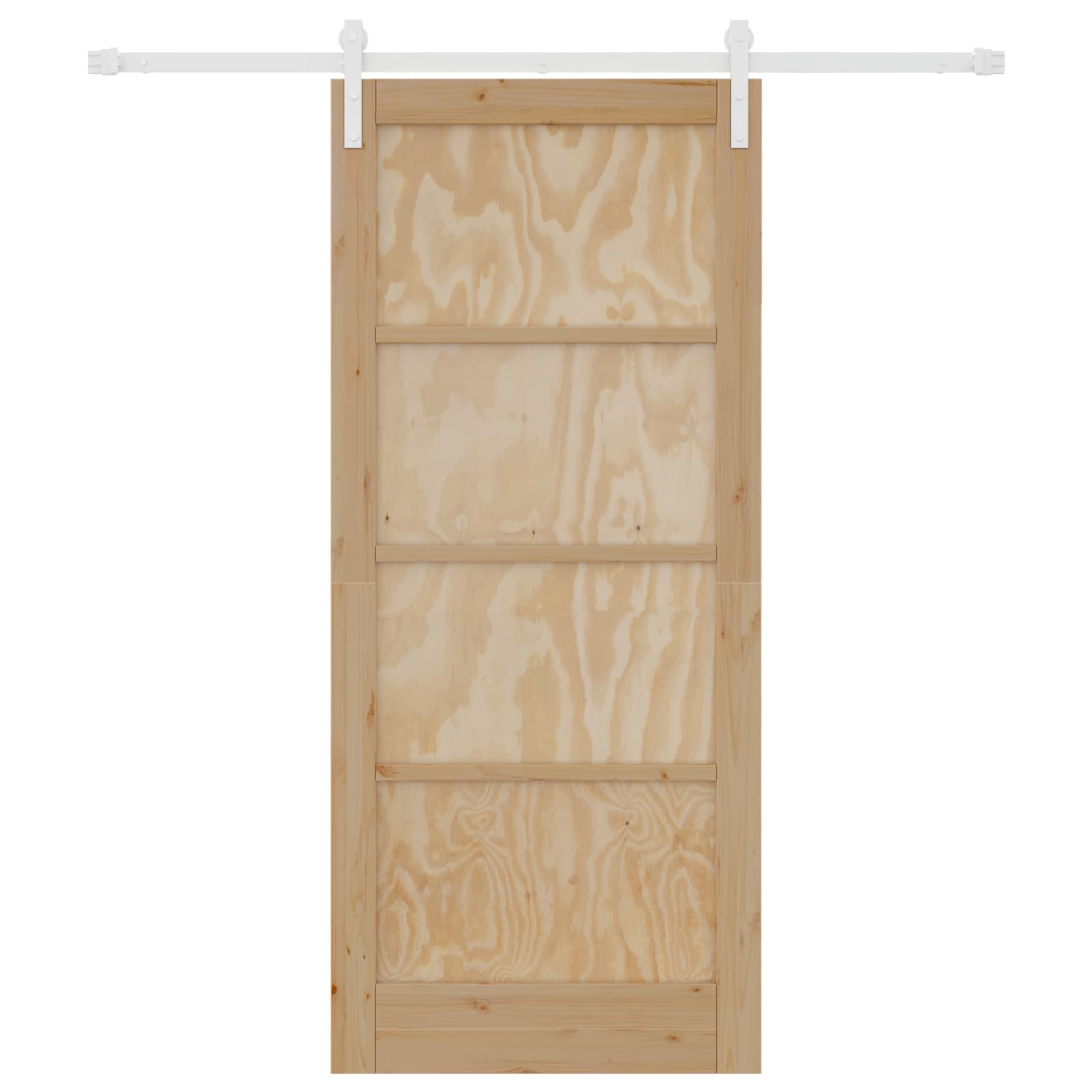 Schuifdeur Natuurlijk en Wit 86 x 198,5 cm Massief grenenhout