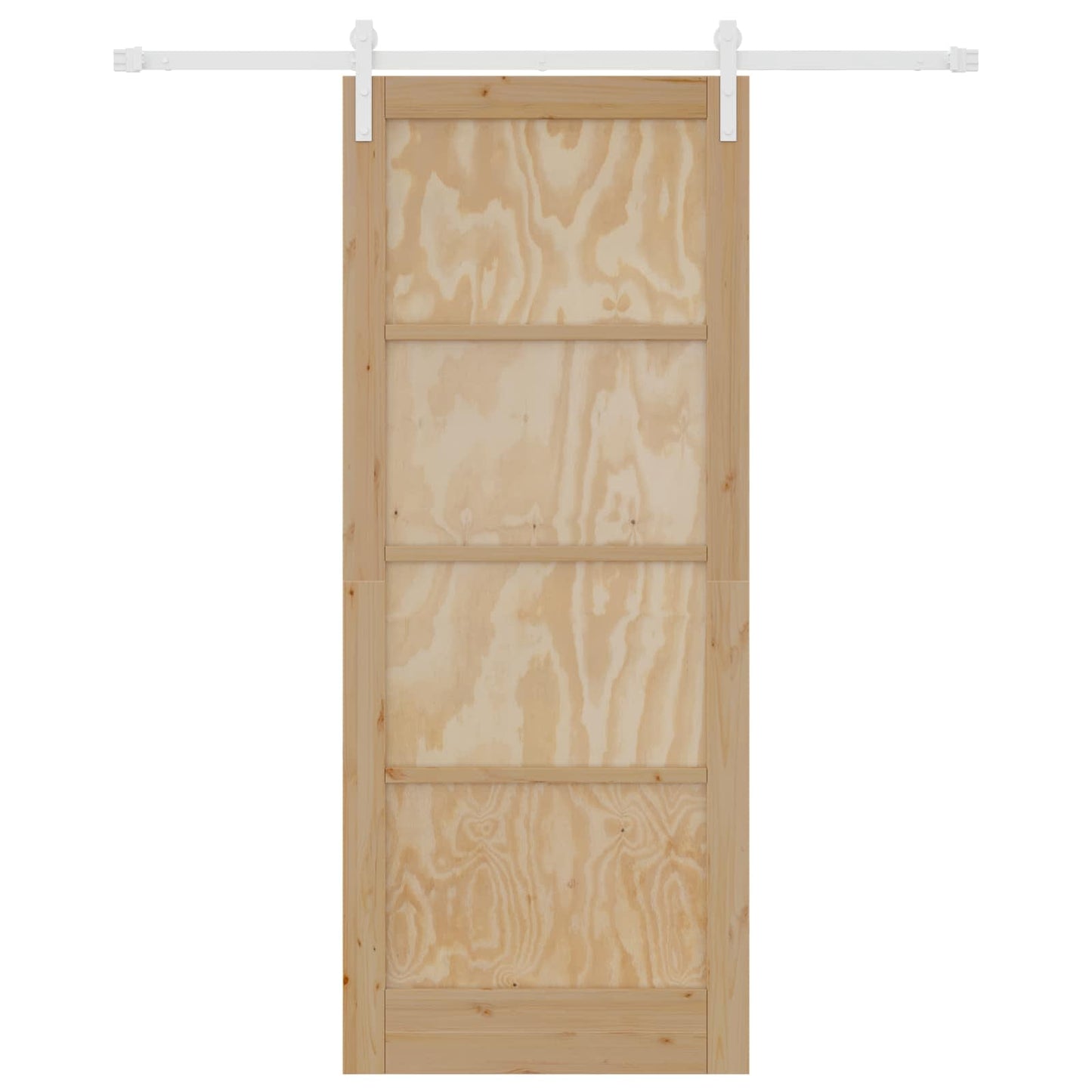 Schuifdeur Natuurlijk en Wit 86 x 211 cm Massief grenenhout
