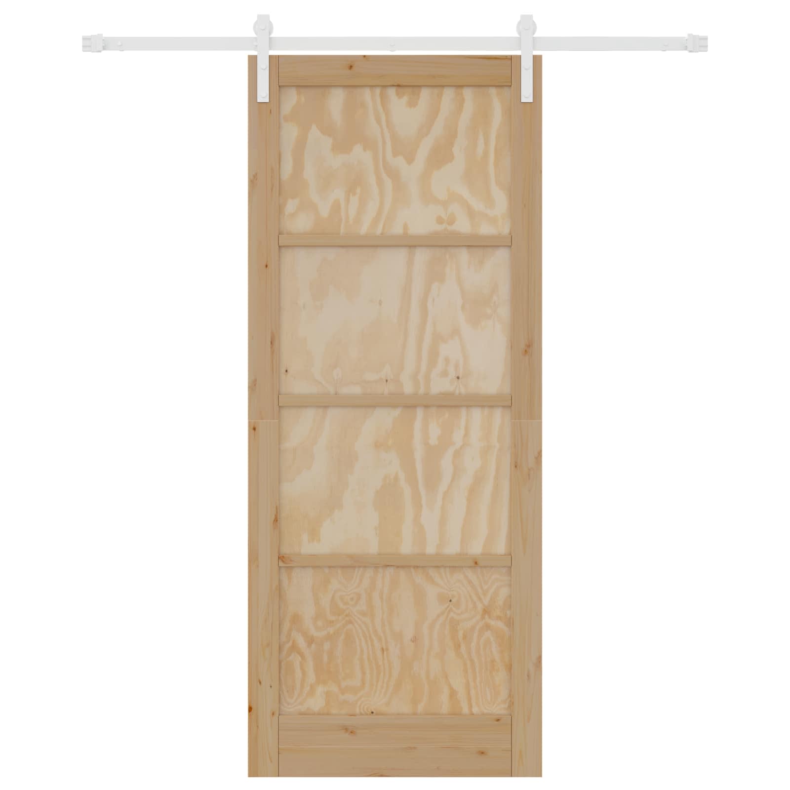Schuifdeur Natuurlijk en Wit 86 x 211 cm Massief grenenhout