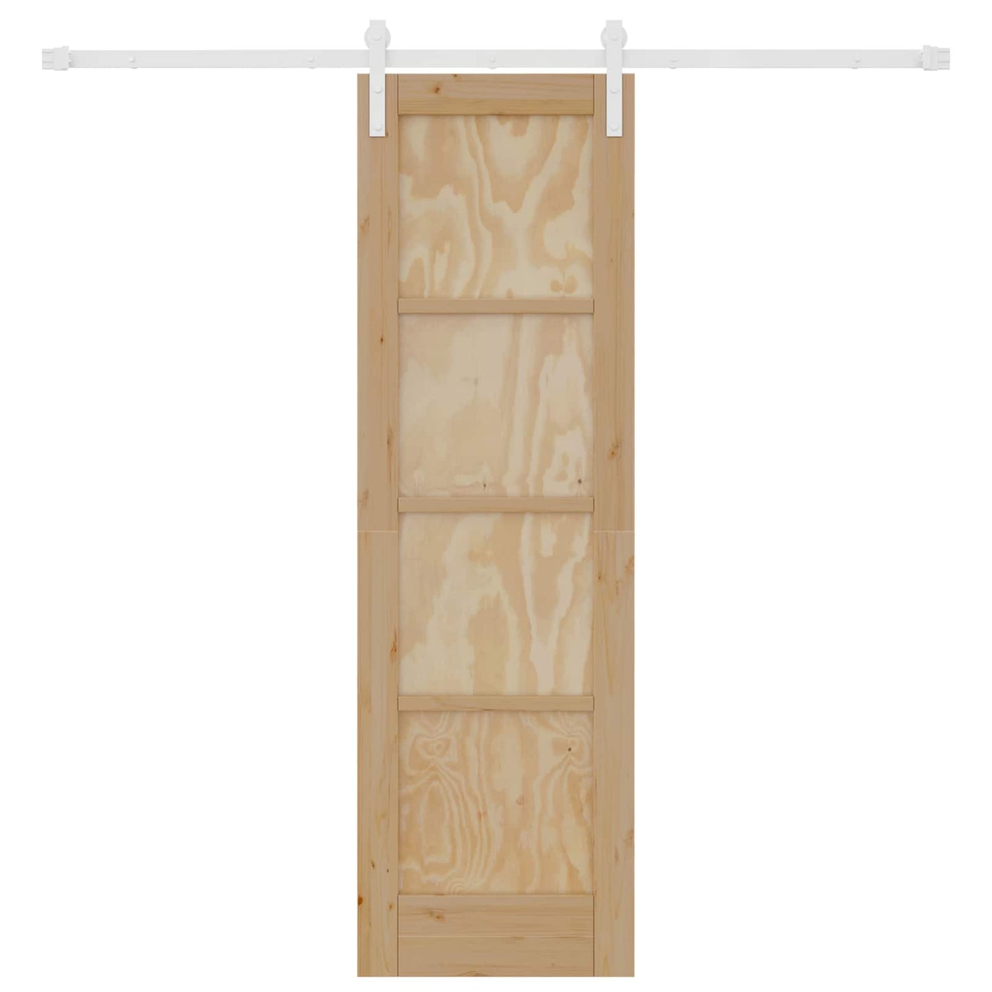 Schuifdeur Natuurlijk en Wit 61 x 198,5 cm Massief grenenhout