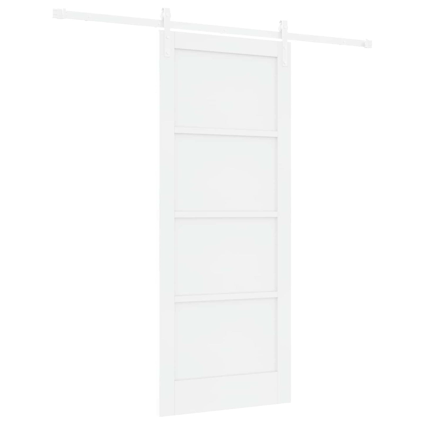 Schuifdeur Wit 83 x 202 cm Massief grenenhout