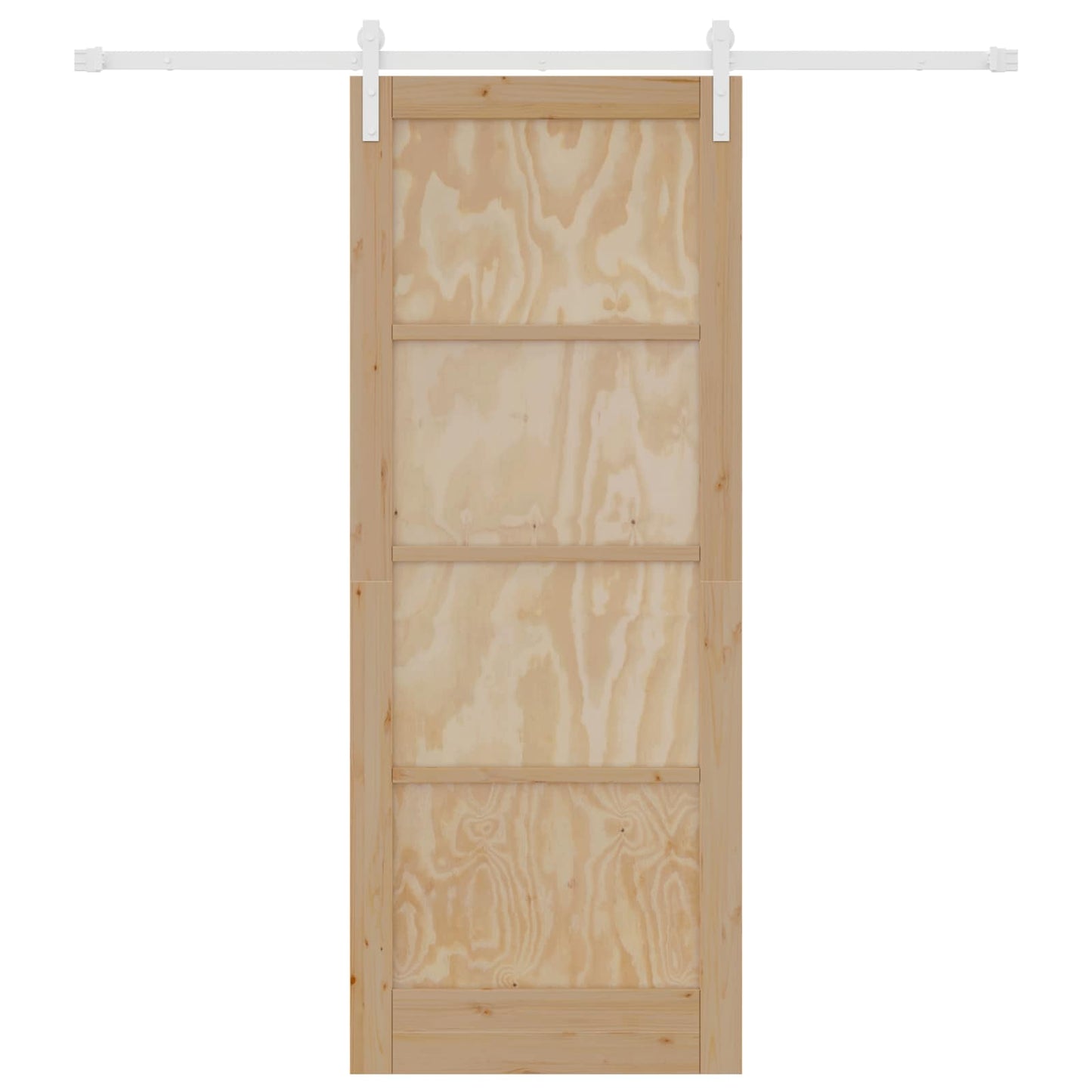 Schuifdeur Natuurlijk en Wit 83 x 211 cm Massief grenenhout