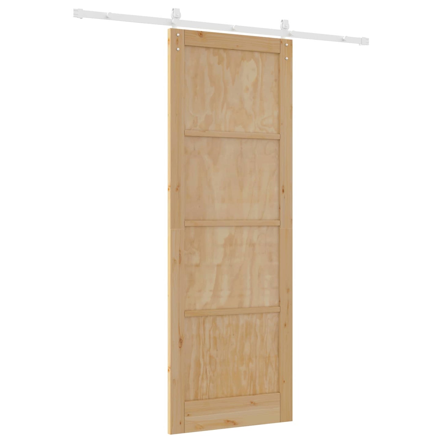 Schuifdeur Natuurlijk en Wit 83 x 232 cm Massief grenenhout