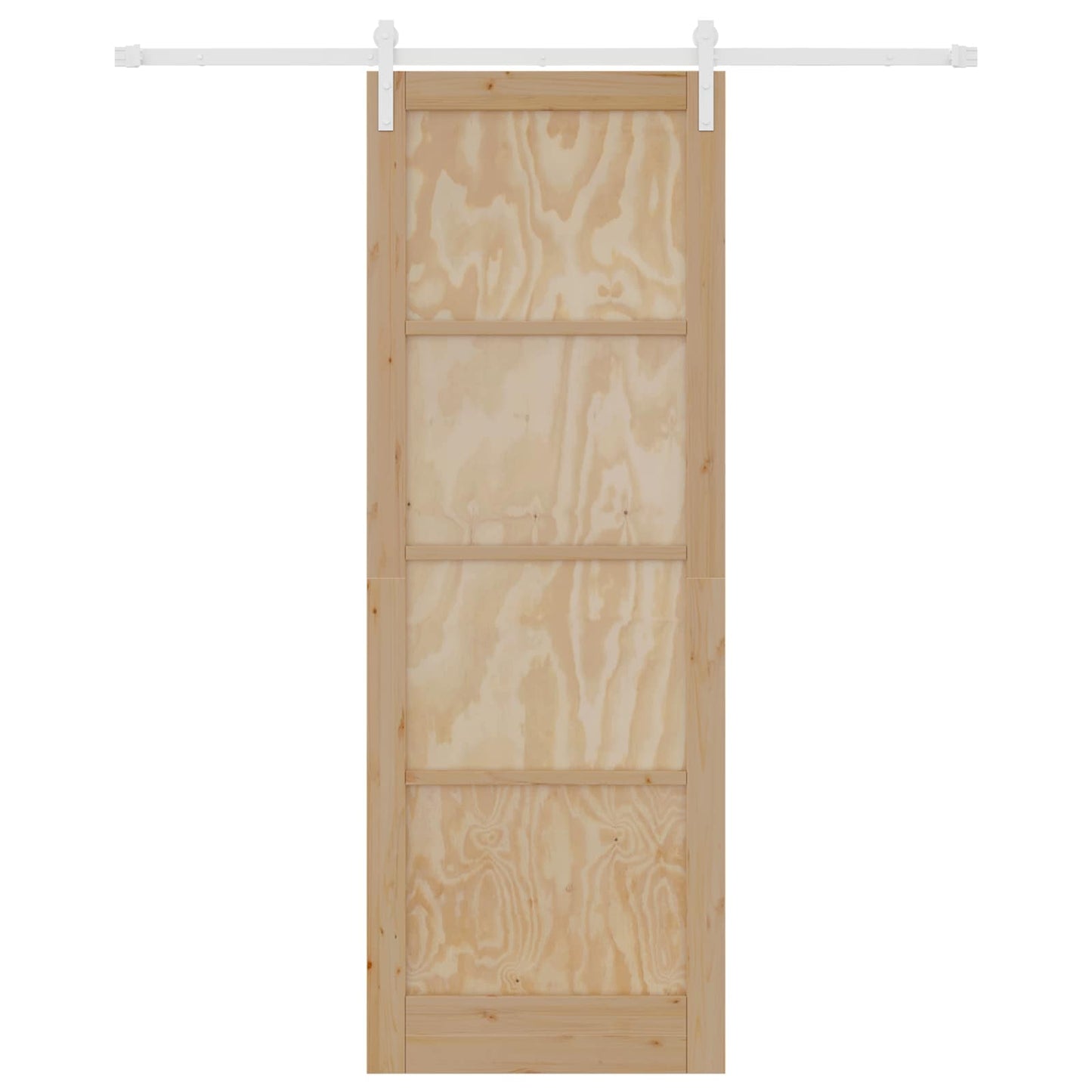 Schuifdeur Natuurlijk en Wit 83 x 232 cm Massief grenenhout