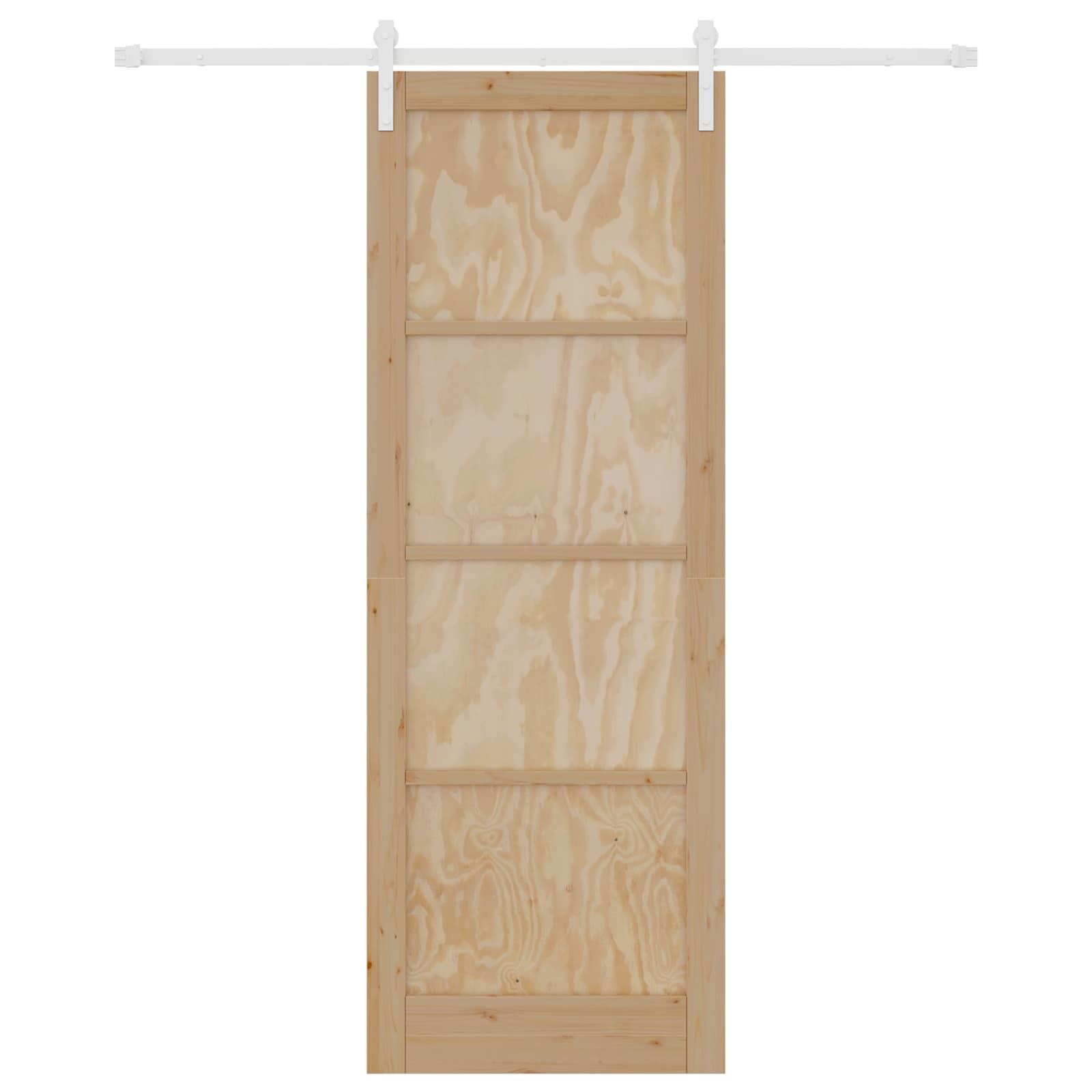 Schuifdeur Natuurlijk en Wit 83 x 232 cm Massief grenenhout