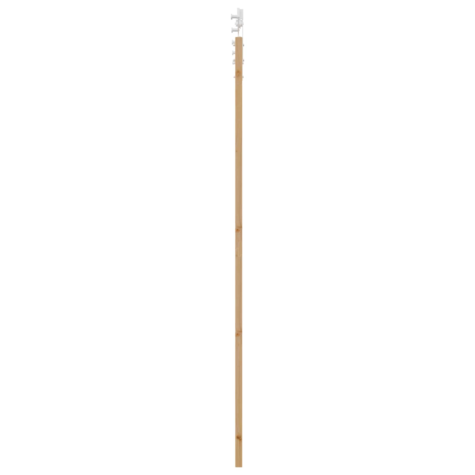 Schuifdeur Natuurlijk en Wit 83 x 232 cm Massief grenenhout
