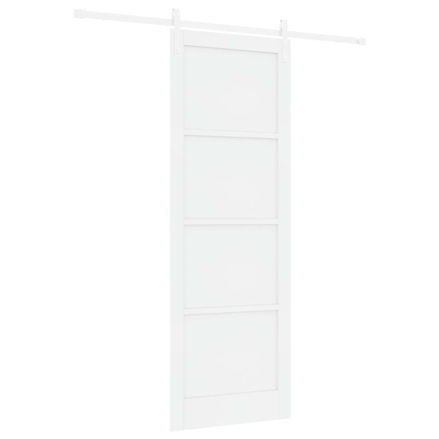 Schuifdeur Wit 83 x 232 cm Massief grenenhout