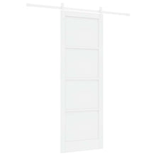 Schuifdeur Wit 83 x 232 cm Massief grenenhout