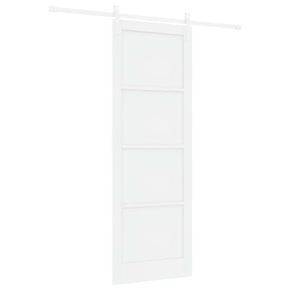 Schuifdeur Wit 83 x 232 cm Massief grenenhout