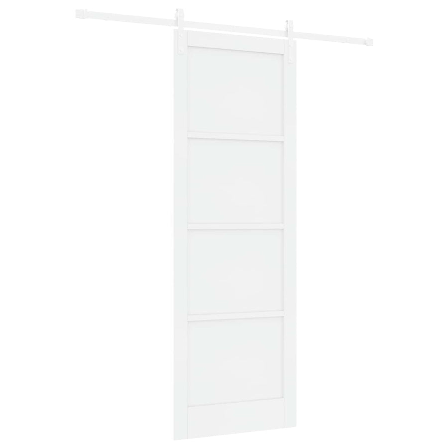 Schuifdeur Wit 83 x 232 cm Massief grenenhout