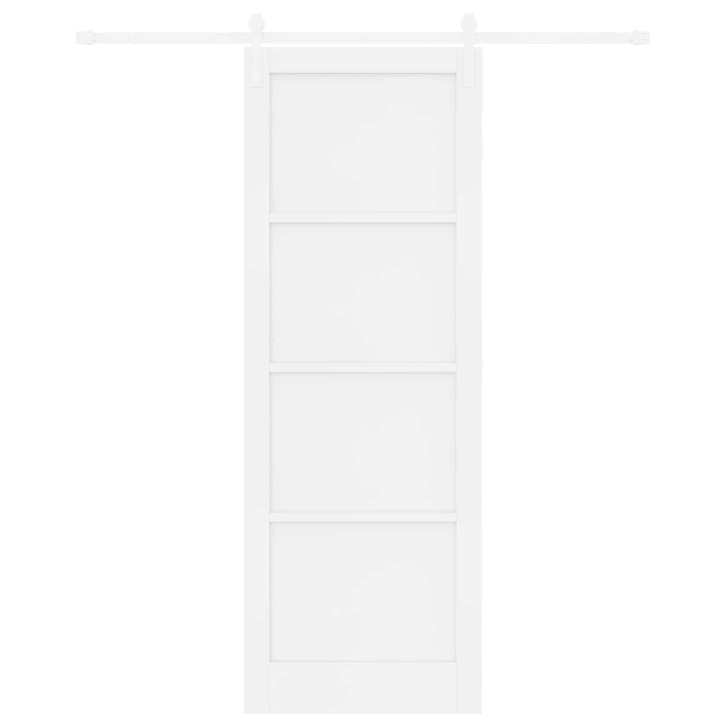 Schuifdeur Wit 83 x 232 cm Massief grenenhout