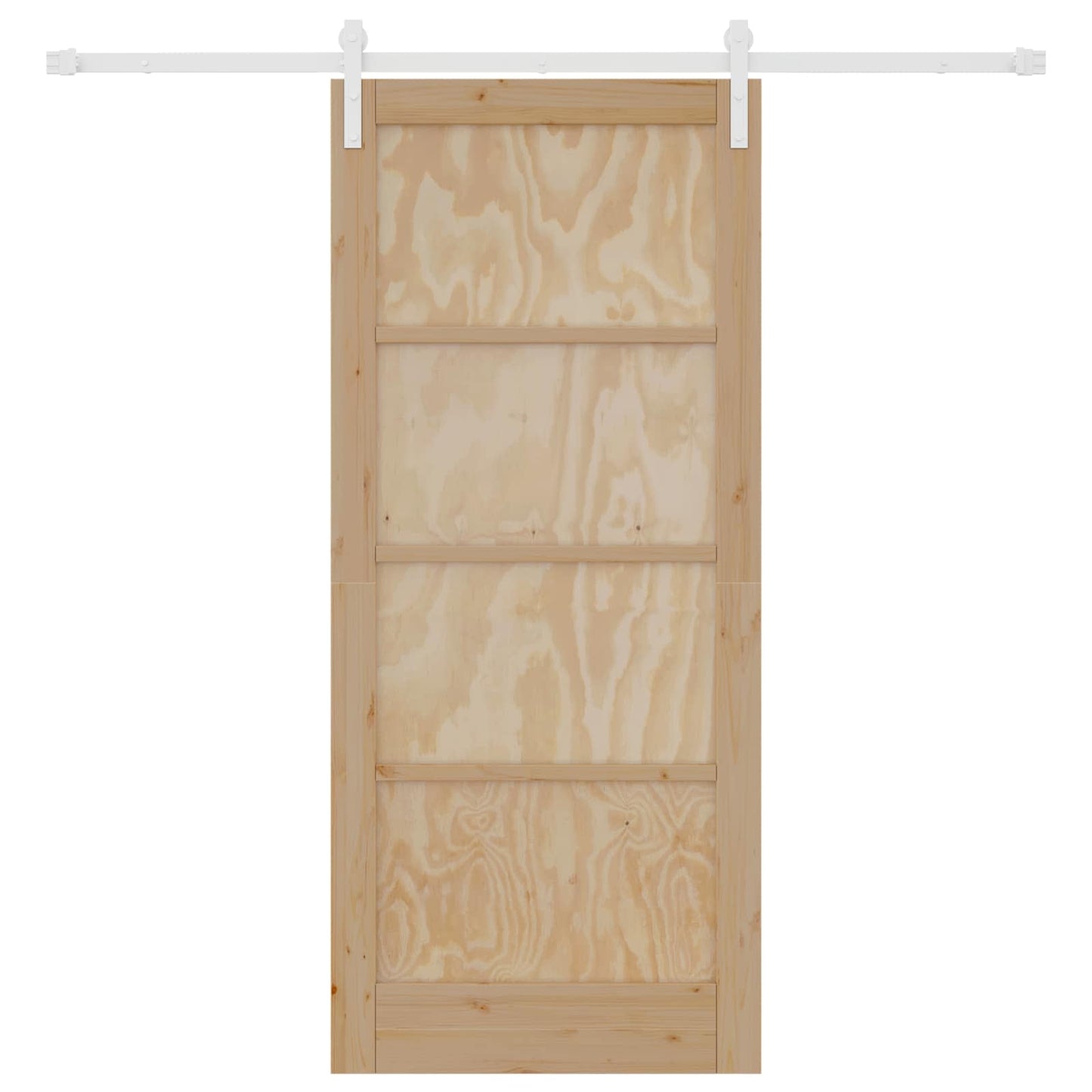 Schuifdeur Natuurlijk en Wit 86 x 198,5 cm Massief grenenhout