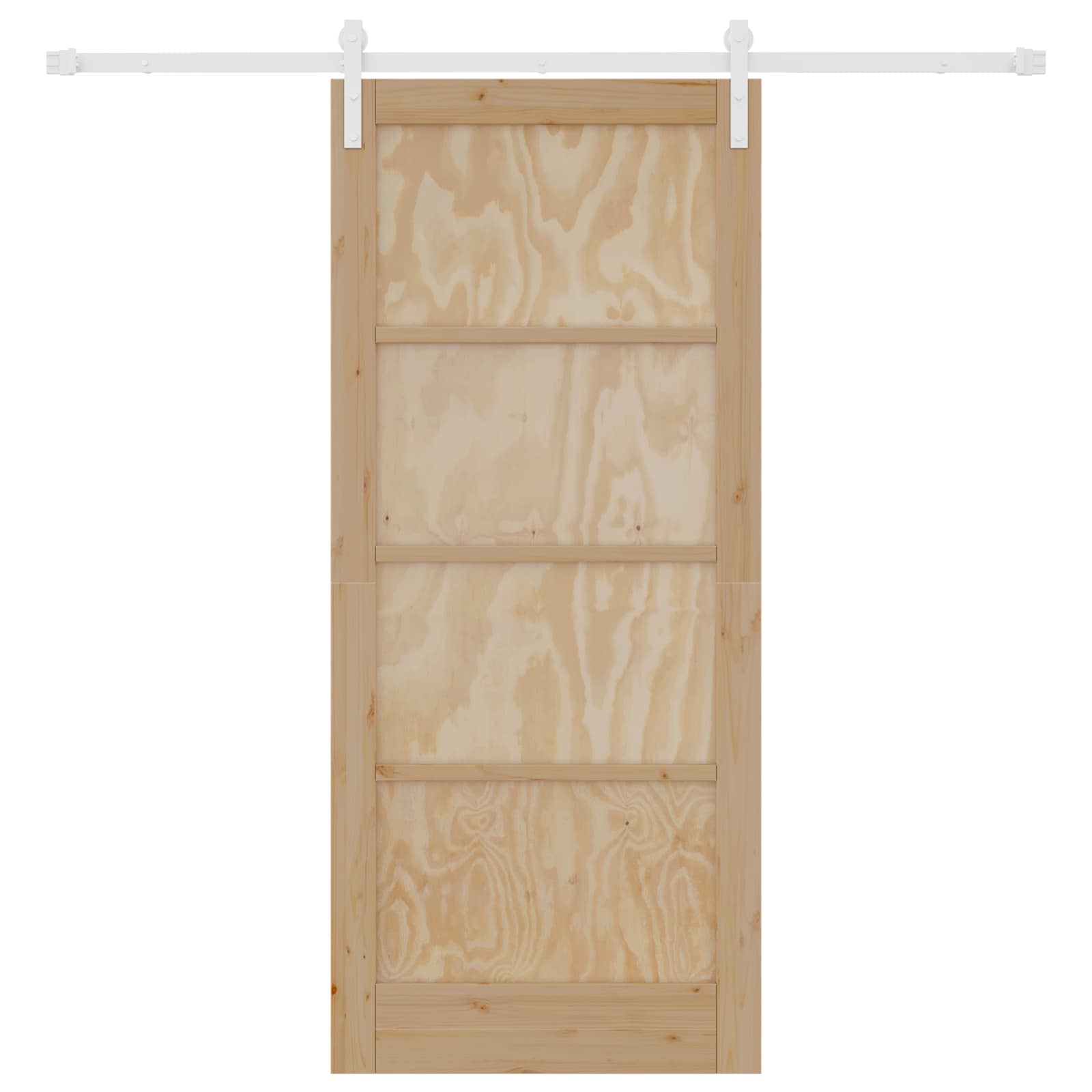 Schuifdeur Natuurlijk en Wit 86 x 198,5 cm Massief grenenhout