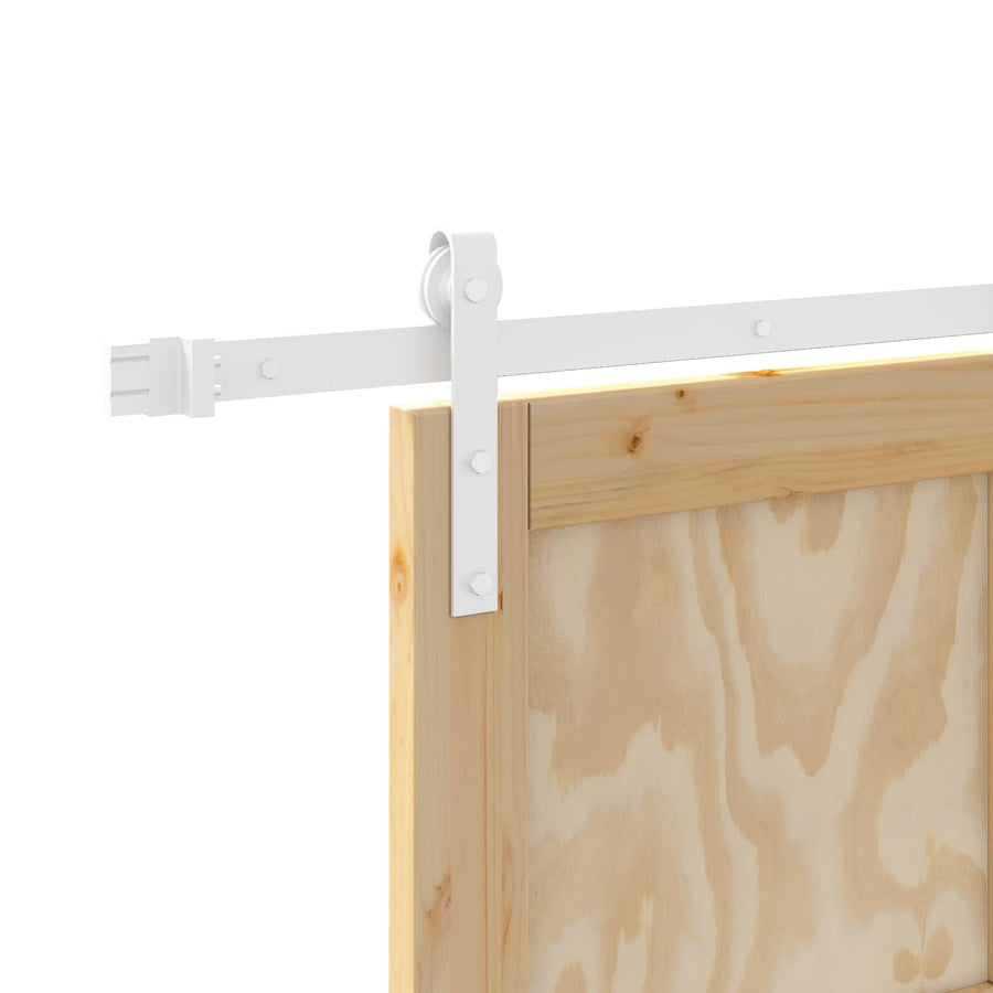Schuifdeur Natuurlijk en Wit 86 x 211 cm Massief grenenhout