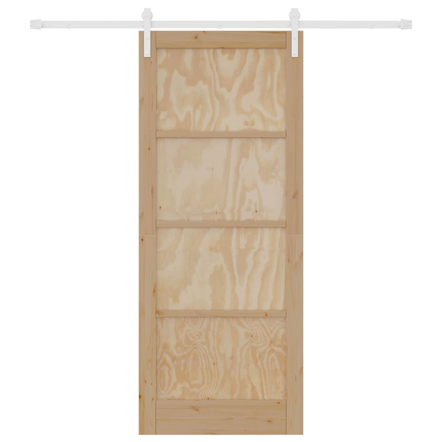 Schuifdeur Natuurlijk en Wit 86 x 211 cm Massief grenenhout