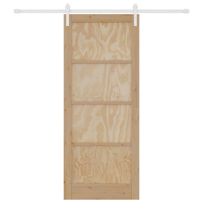 Schuifdeur Natuurlijk en Wit 86 x 211 cm Massief grenenhout