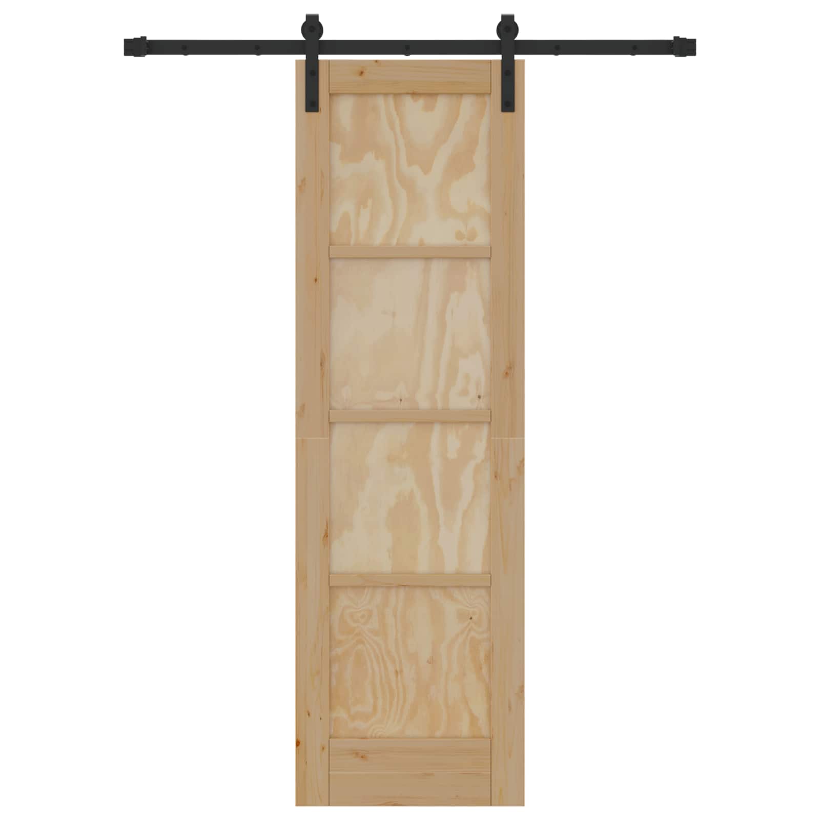 Schuifdeur Naturel 61 x 198,5 cm Massief grenenhout