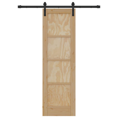 Schuifdeur Naturel 61 x 198,5 cm Massief grenenhout