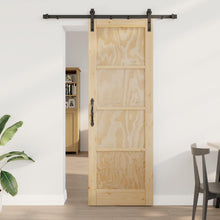Schuifdeur Naturel 73,5 x 211 cm Massief grenenhout
