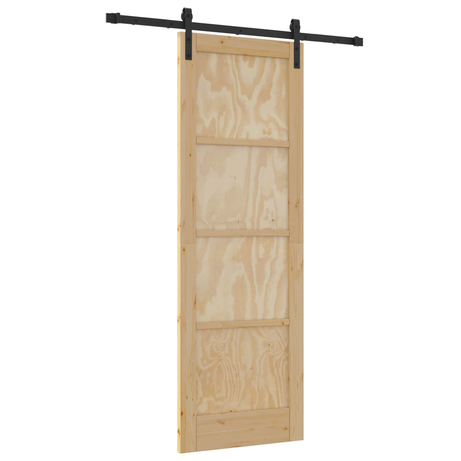 Schuifdeur Naturel 73,5 x 211 cm Massief grenenhout