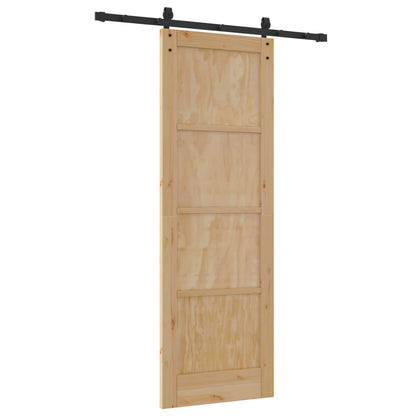 Schuifdeur Naturel 73,5 x 211 cm Massief grenenhout