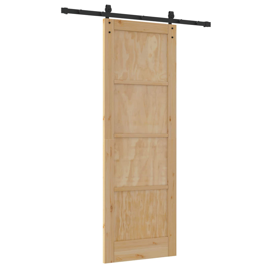 Schuifdeur Naturel 73,5 x 211 cm Massief grenenhout