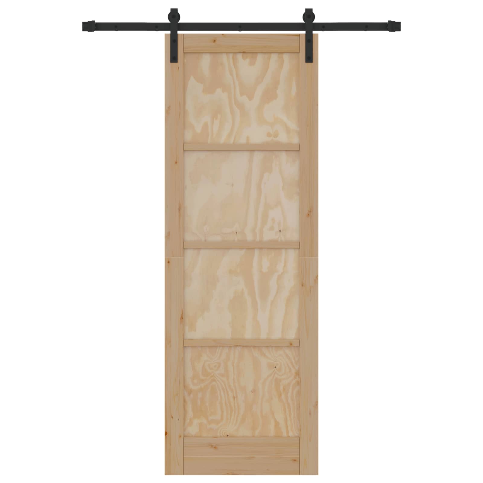 Schuifdeur Naturel 73,5 x 211 cm Massief grenenhout