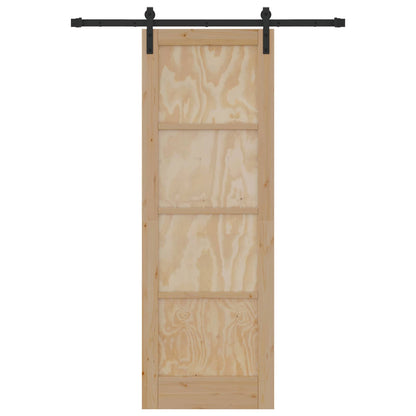 Schuifdeur Naturel 73,5 x 211 cm Massief grenenhout