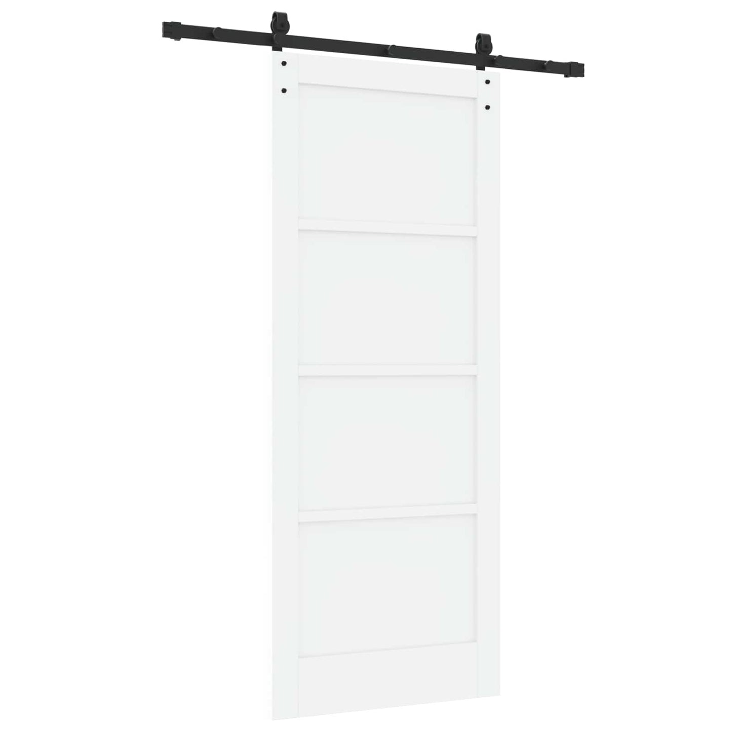 Schuifdeur Wit 83 x 202 cm Massief grenenhout