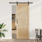 Schuifdeur massief grenenhout Naturel 83 x 232 cm