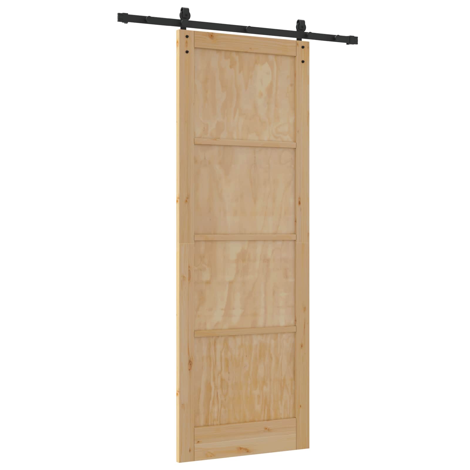 Schuifdeur Naturel 83 x 232 cm Massief grenenhout