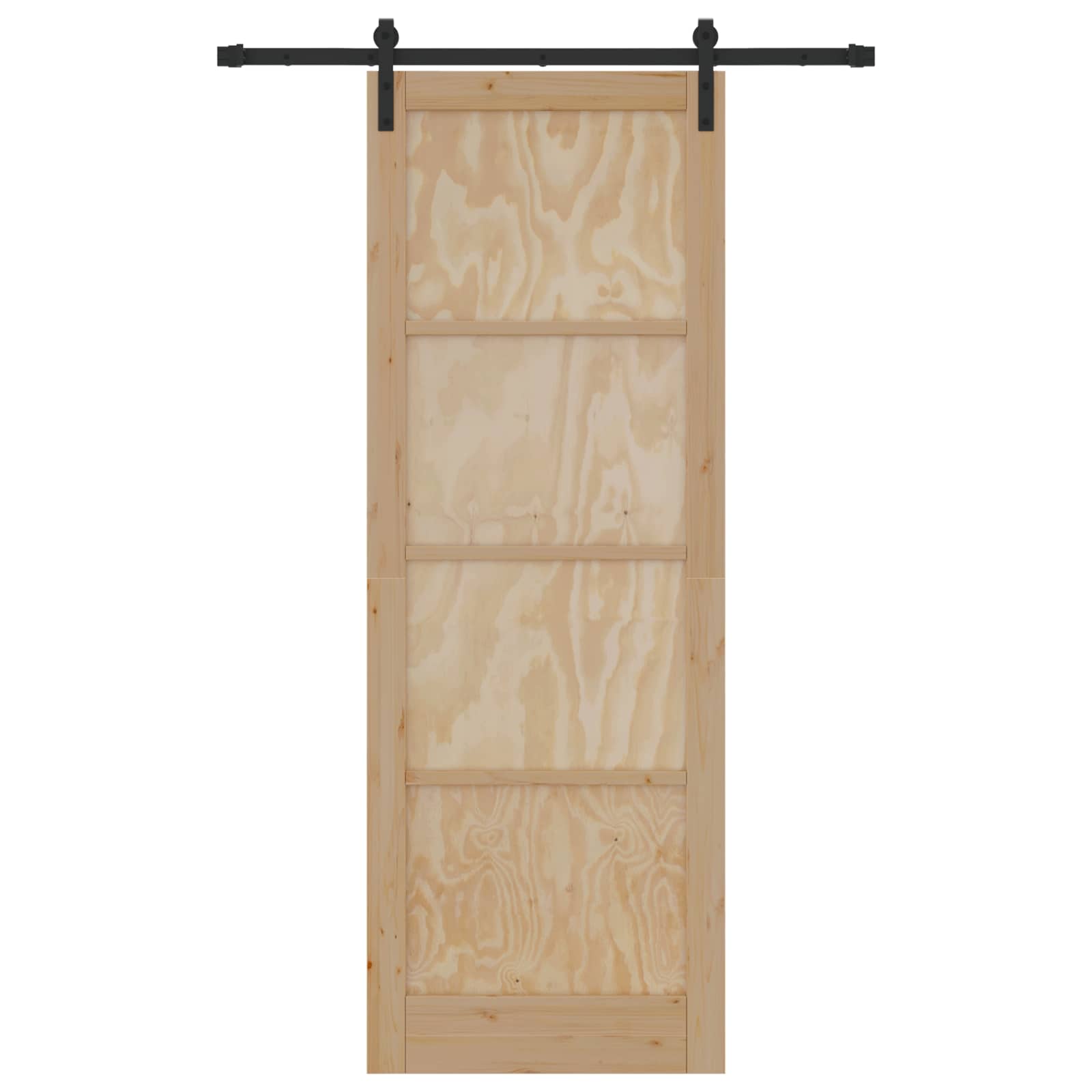 Schuifdeur Naturel 83 x 232 cm Massief grenenhout