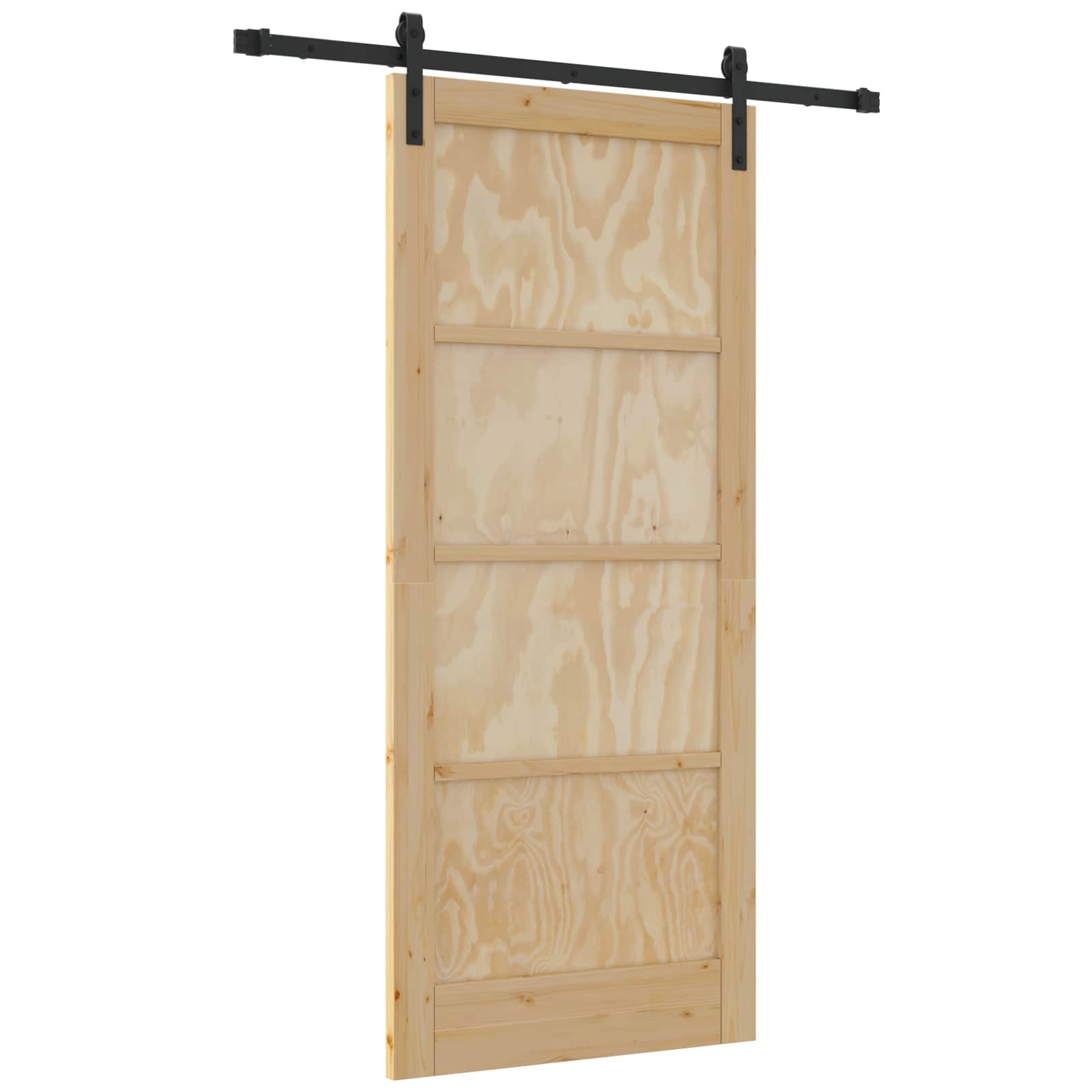 Schuifdeur Naturel 86 x 198,5 cm Massief grenenhout