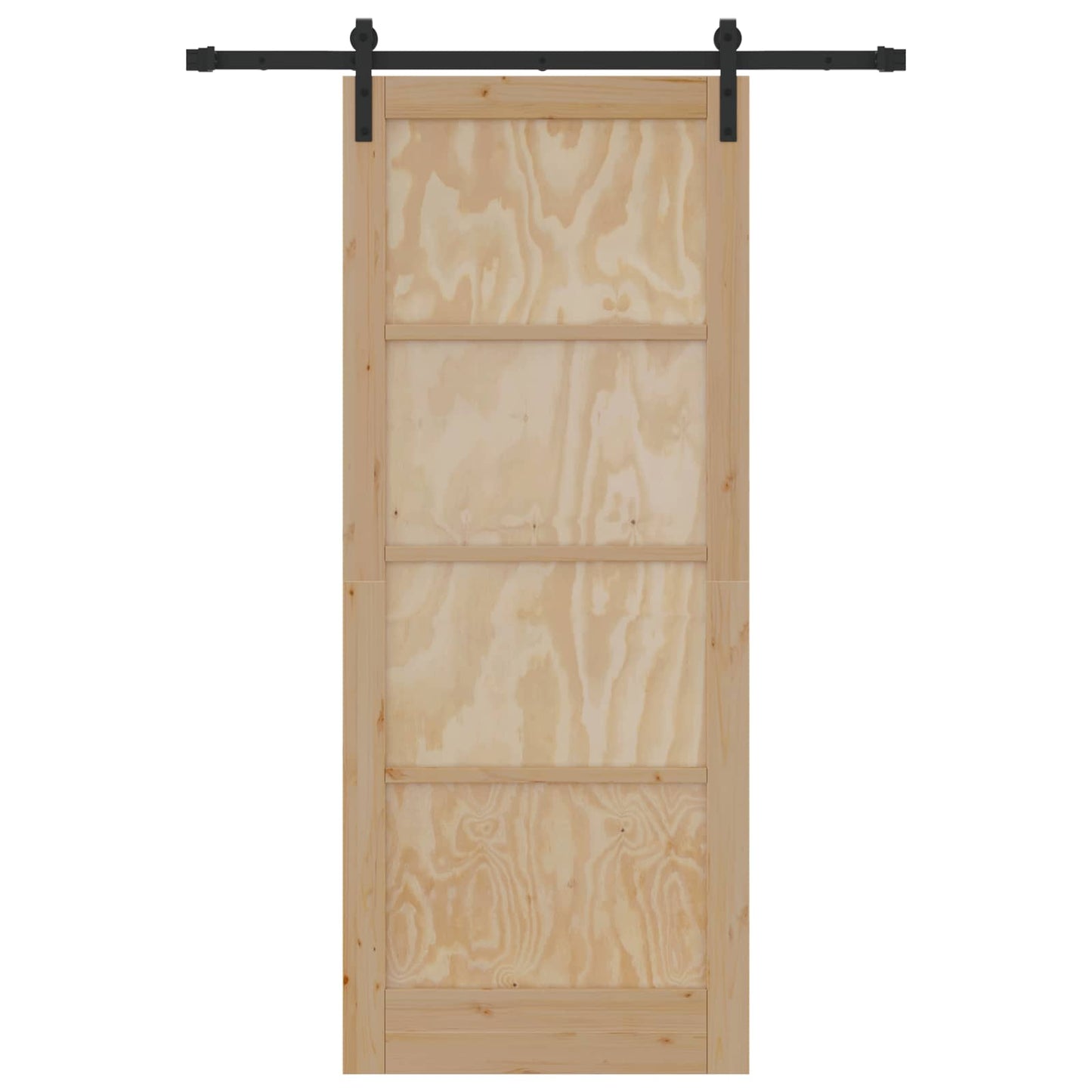 Schuifdeur Naturel 86 x 211 cm Massief grenenhout