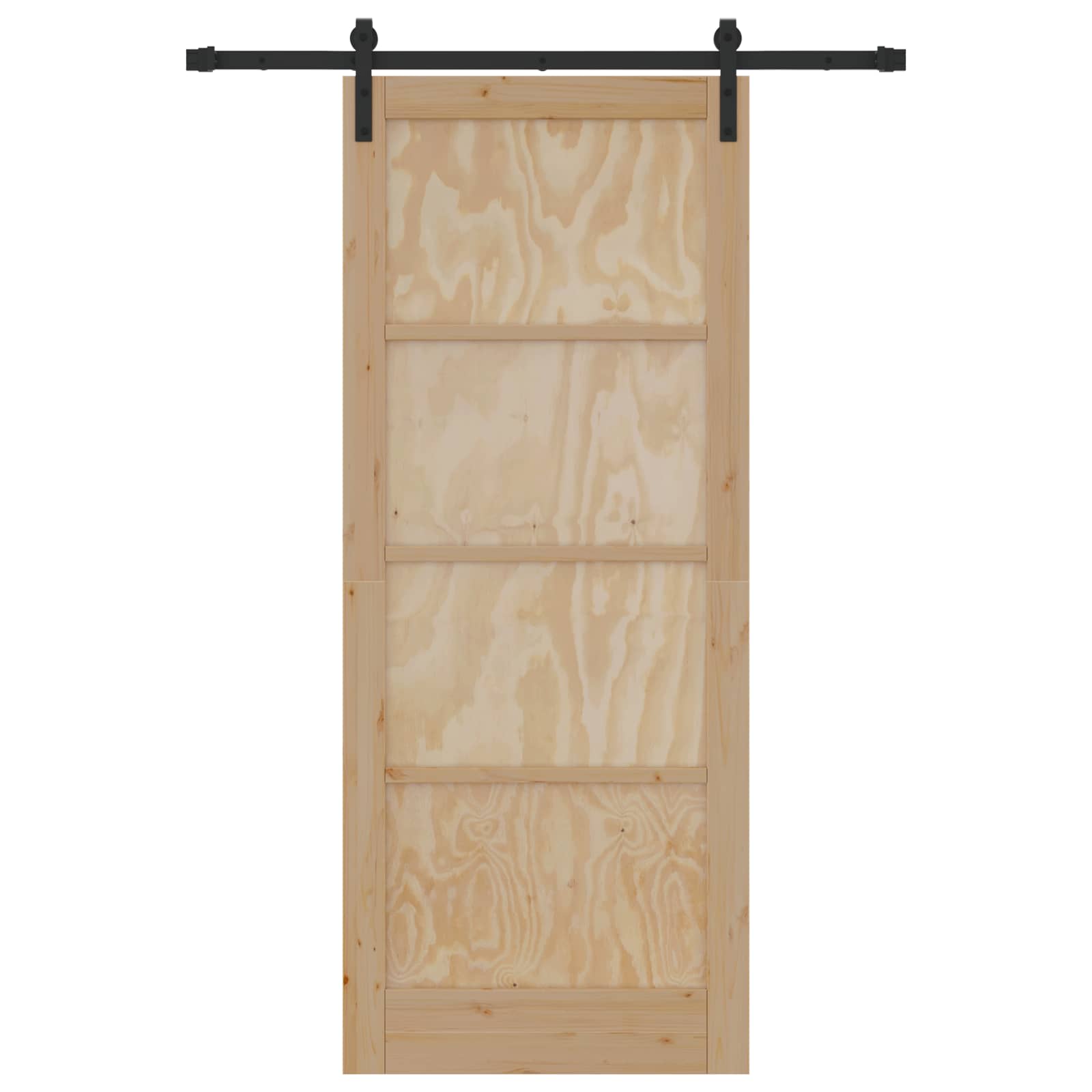 Schuifdeur Naturel 86 x 211 cm Massief grenenhout