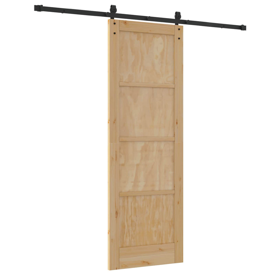 Schuifdeur Naturel 73,5 x 211 cm Massief grenenhout
