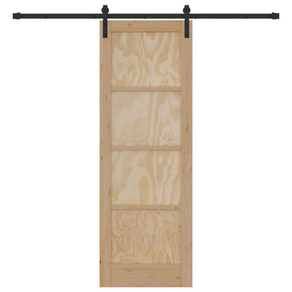 Schuifdeur Naturel 73,5 x 211 cm Massief grenenhout