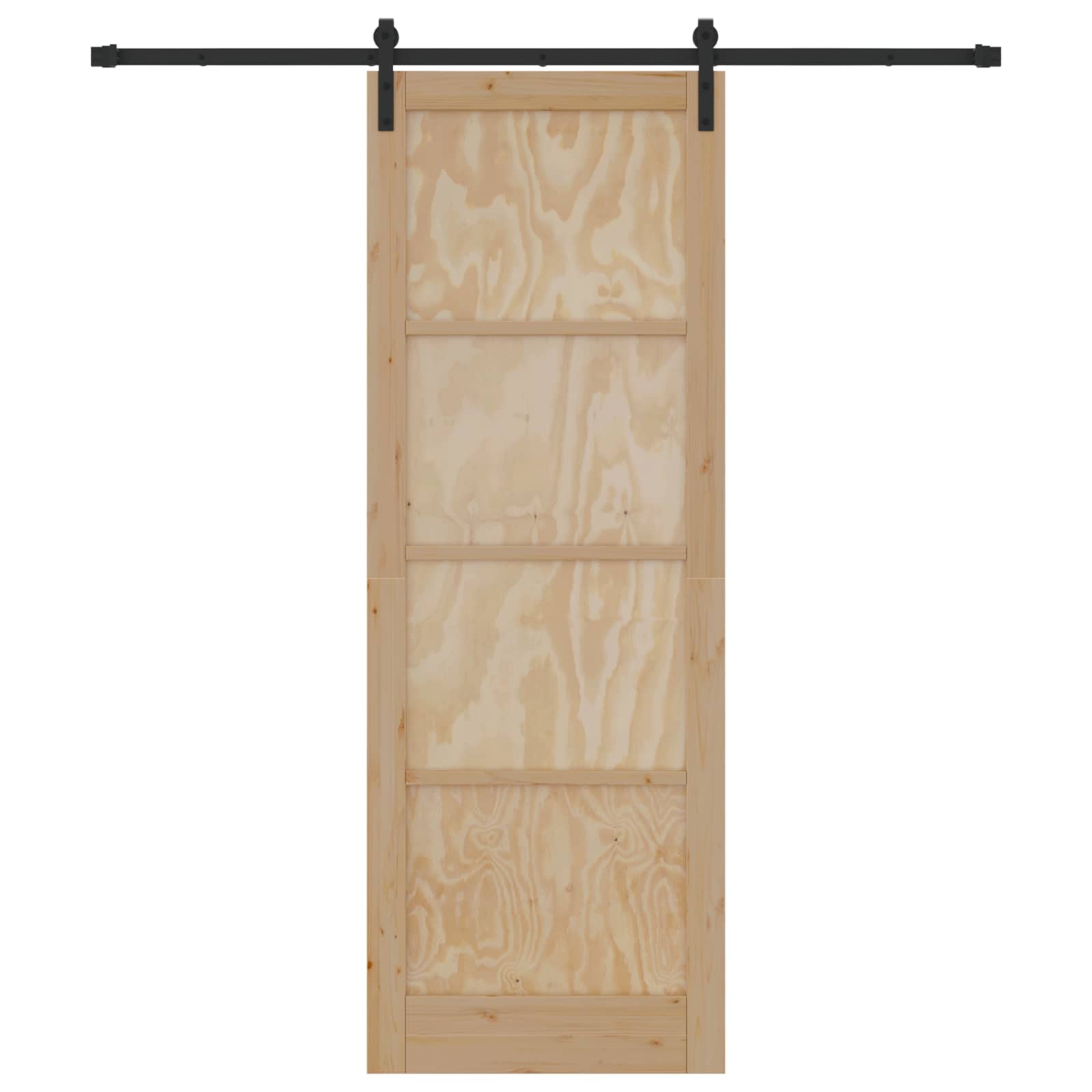 Schuifdeur Naturel 83 x 232 cm Massief grenenhout