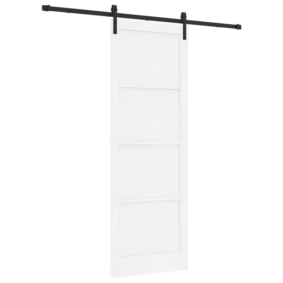 Schuifdeur Wit 83 x 232 cm Massief grenenhout