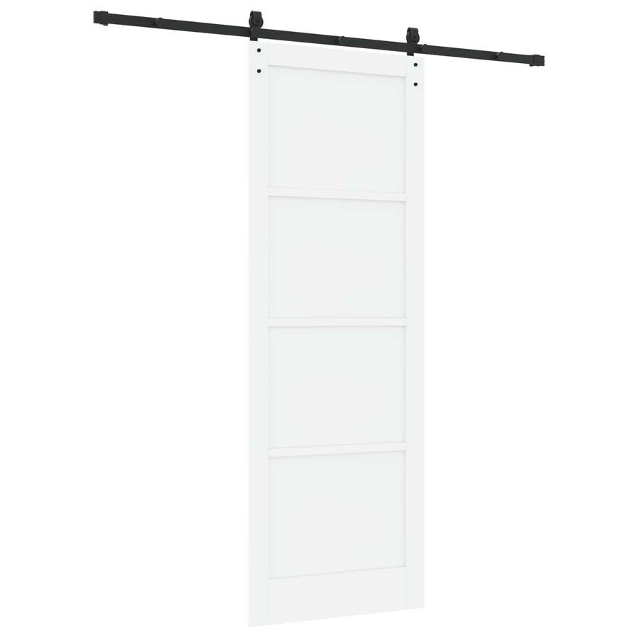 Schuifdeur Wit 83 x 232 cm Massief grenenhout