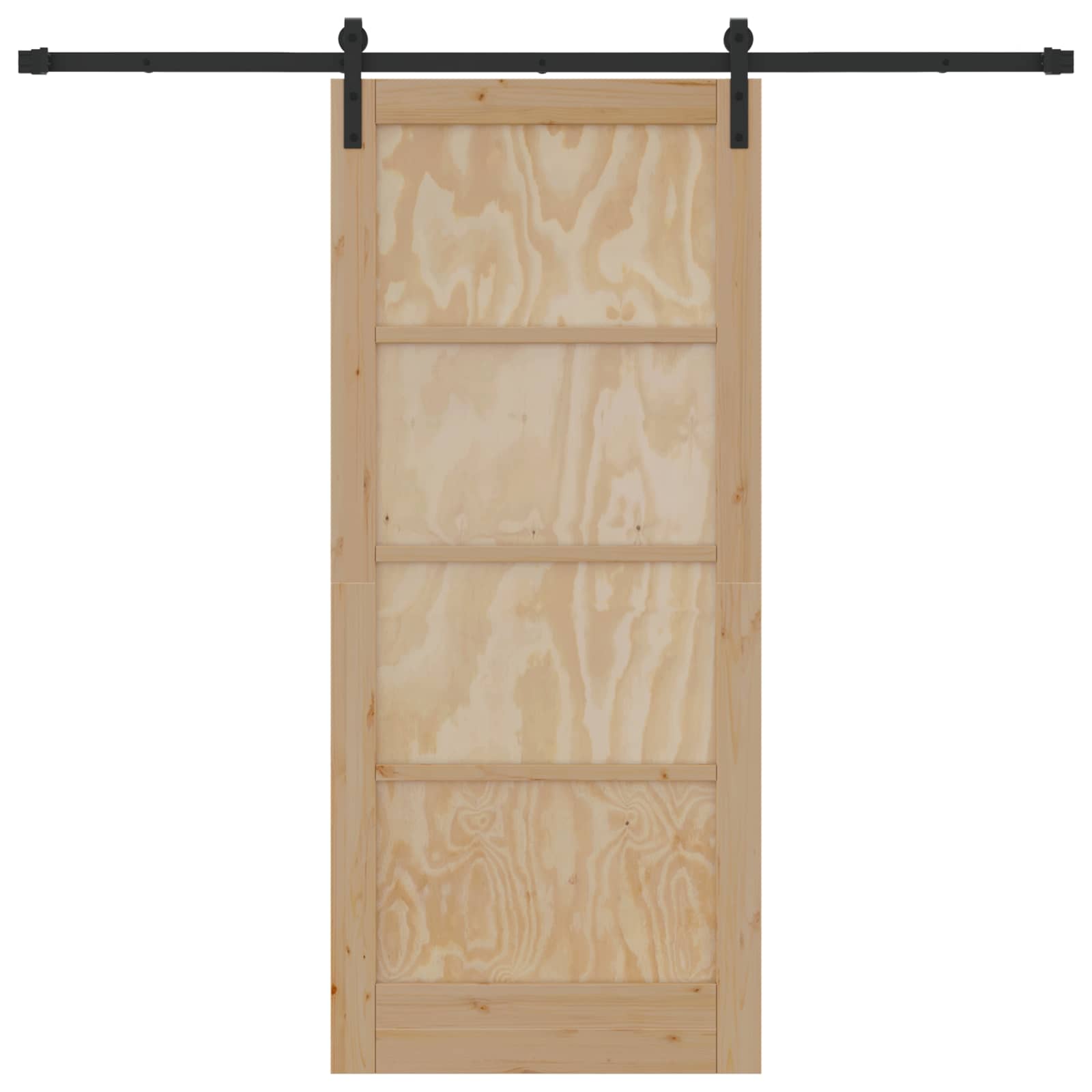 Schuifdeur Naturel 86 x 198,5 cm Massief grenenhout