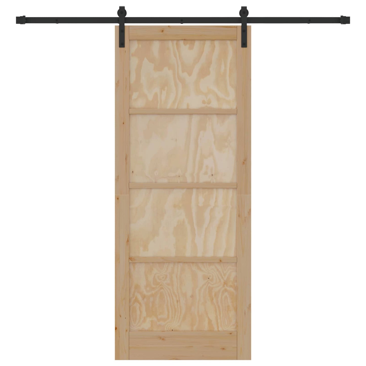Schuifdeur Naturel 86 x 211 cm Massief grenenhout